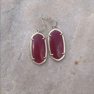 Kendra Scott red and gold Elle earrings